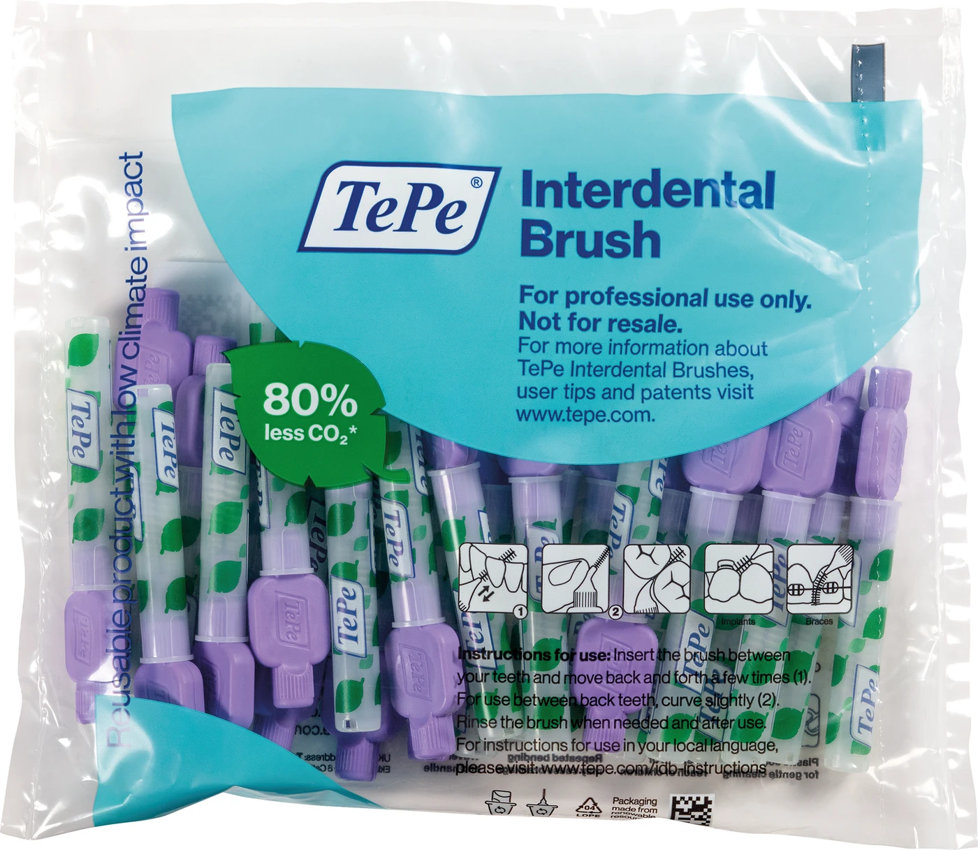 TePe® Interdentalbürsten Original Packung 25 Stück lila, Ø 1,1 mm