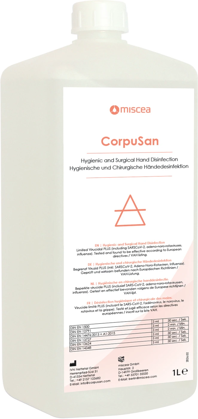 miscea CorpuSan Packung 4 x 1 Liter Flasche