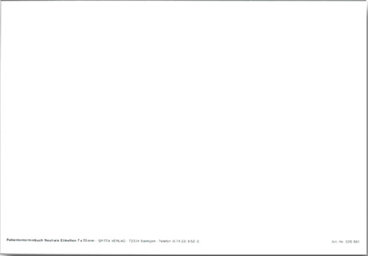 Etiketten ohne Aufdruck Stück 570 Blatt 7 x 70 mm