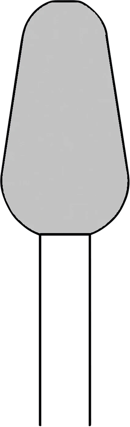 Fräser H 75 Packung 6 Stück, HP, Figur 260, 11 mm, ISO 060