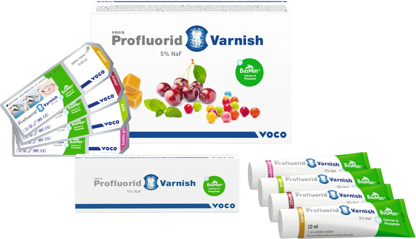 Profluorid Varnish + BioMin Packung 200 x 0,4 ml cherry