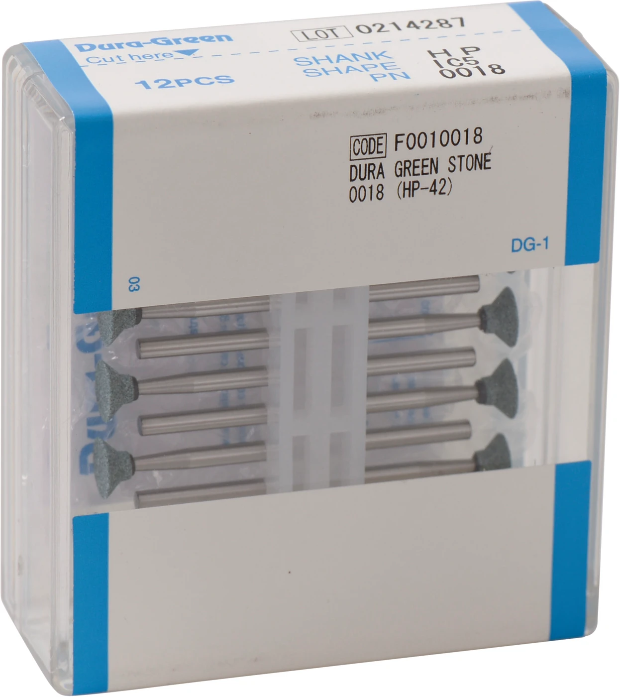 Dura-Green-Steine Packung 12 Stück IC5, HP, ISO 070