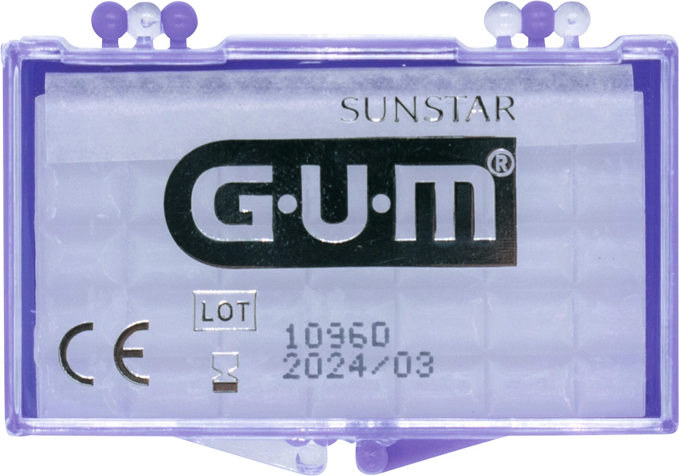 GUM® ORTHO Wachs Praxisbox 24 Stück geschmacksneutral