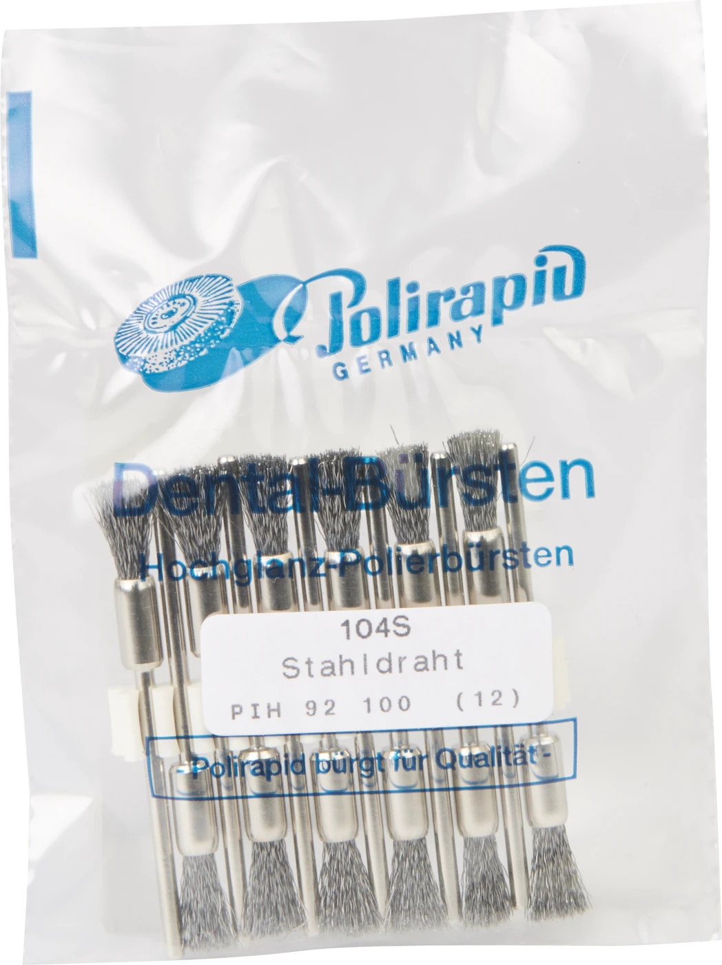 Pinselbürsten Packung 12 Stück HP, Stahldraht, Ø 5 mm