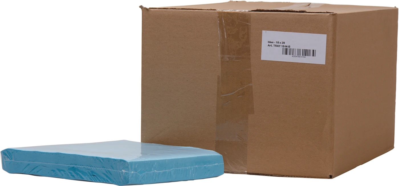 Dental Tray-Einlagen Karton 10 x 250 Stück 18 x 28 cm, blau