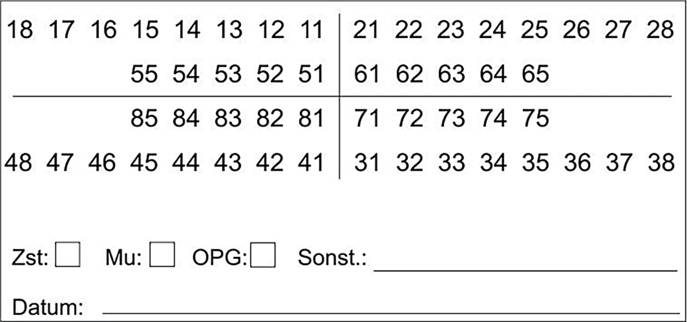 Befund 01 Etiketten Packung 480 Stück 64 x 30 mm, mit Zusatzfeldern