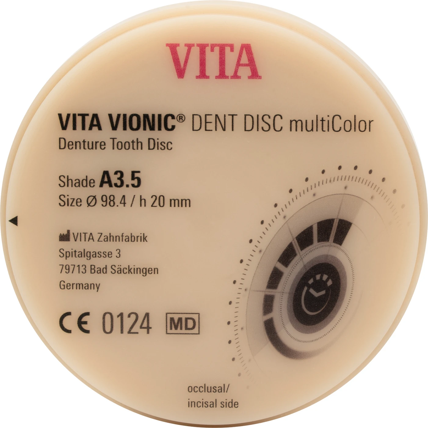 VITA VIONIC® DENT DISC multiColor Stück Ø 98,4 mm, H 20 mm, A3,5
