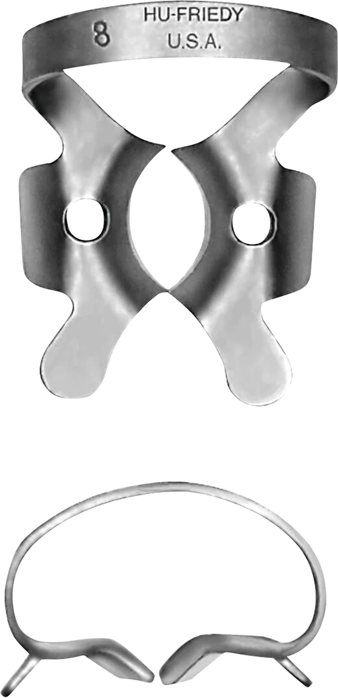 Kofferdam-Klammern Stück OK+UK Wurzel8A RDCM8A