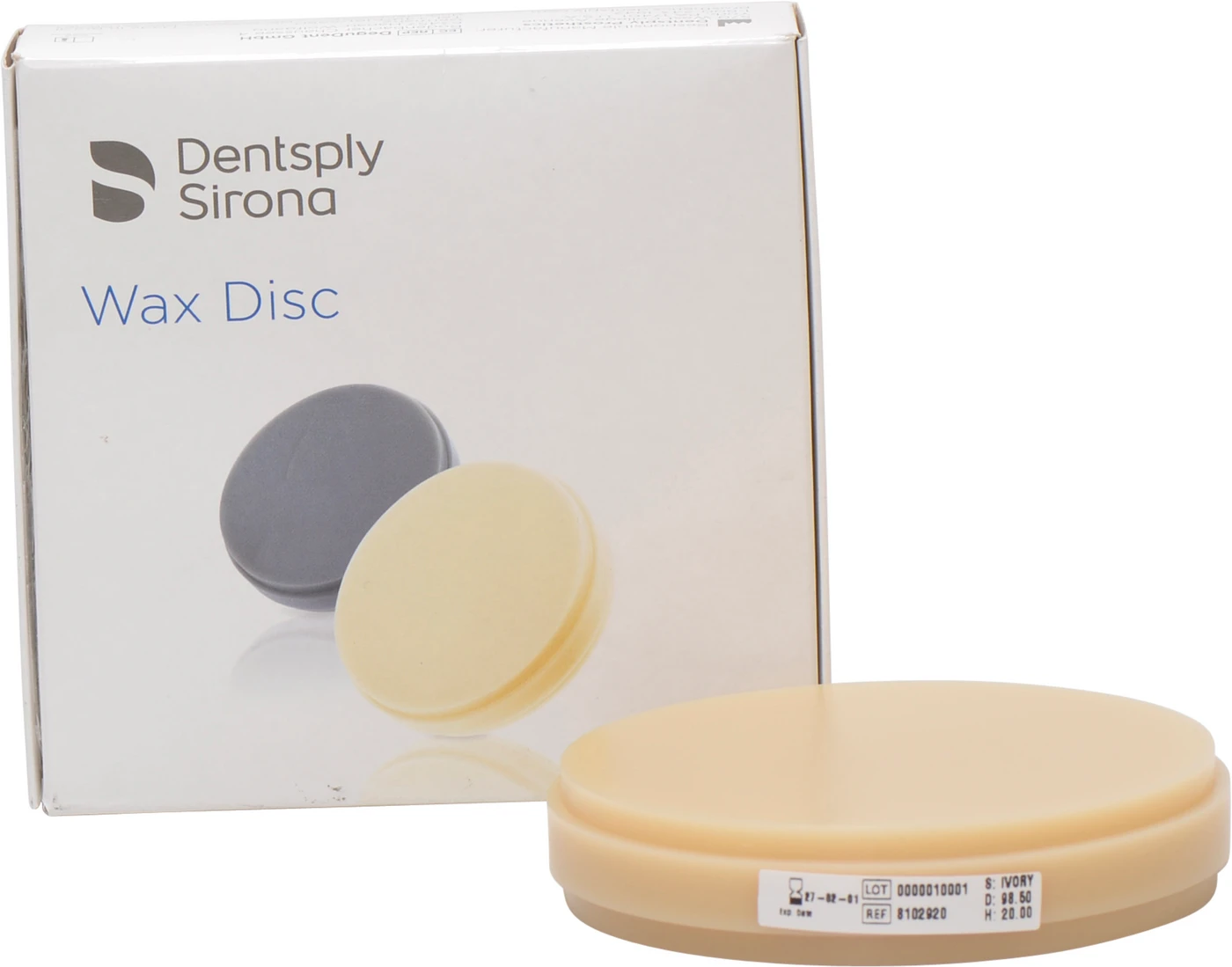 Wachs Disk Stück Ø 98 mm, H 20 mm ivory