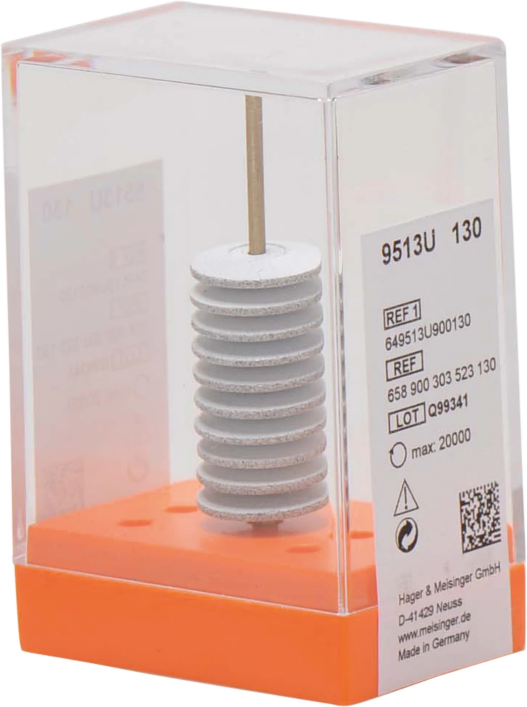 Universalpolierer 9513U Packung 10 Stück unmontiert, weiß, Figur 303, 2,5 mm, ISO 130