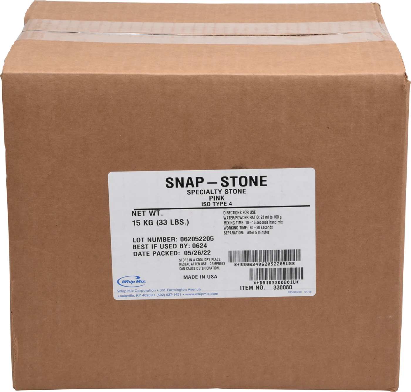 Snap-Stone Karton 15 kg Gips pink
