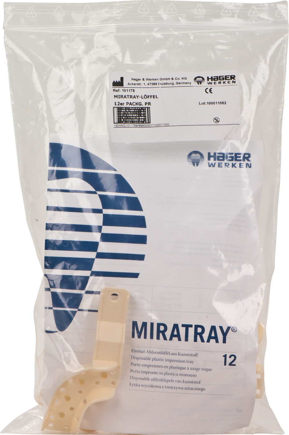 MIRATRAY® PL Packung 12 Stück rechts PR