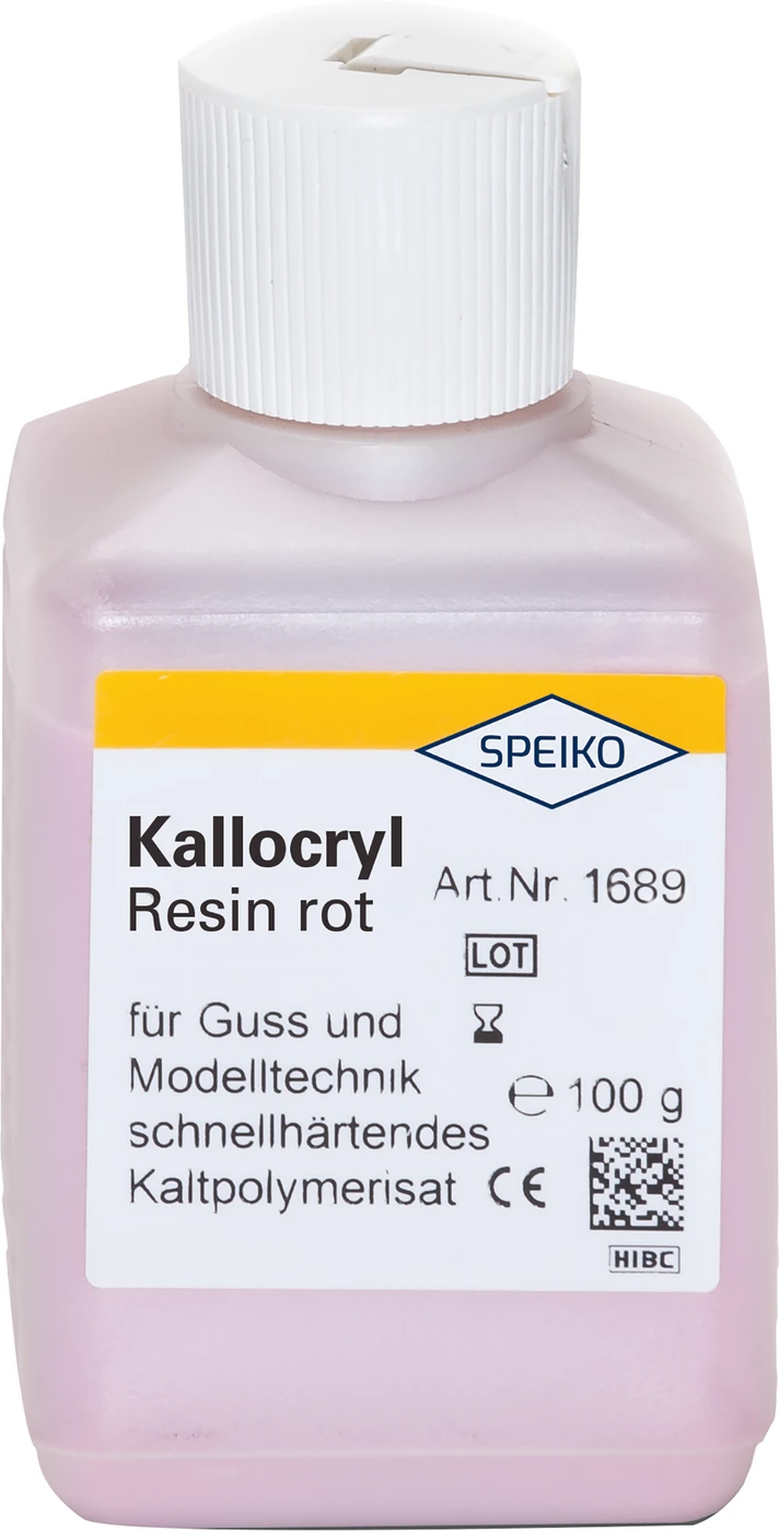 Kallocryl® Resin Flasche 100 g Pulver rot