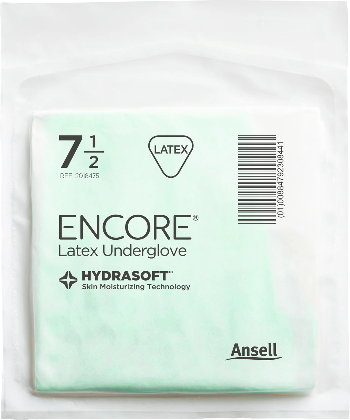 ENCORE® Latex Underglove Packung 50 Paar puderfrei, grün, Größe 5,5
