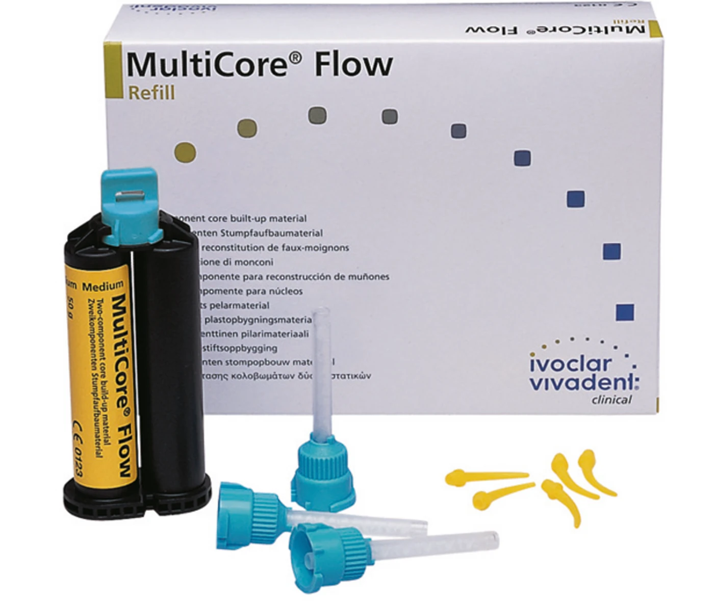 MultiCore® Flow Packung 50 g Doppelkartusche hell, Zubehör MultiCore® Flow Packung 50 g Doppelkartusche hell, Zubehör
