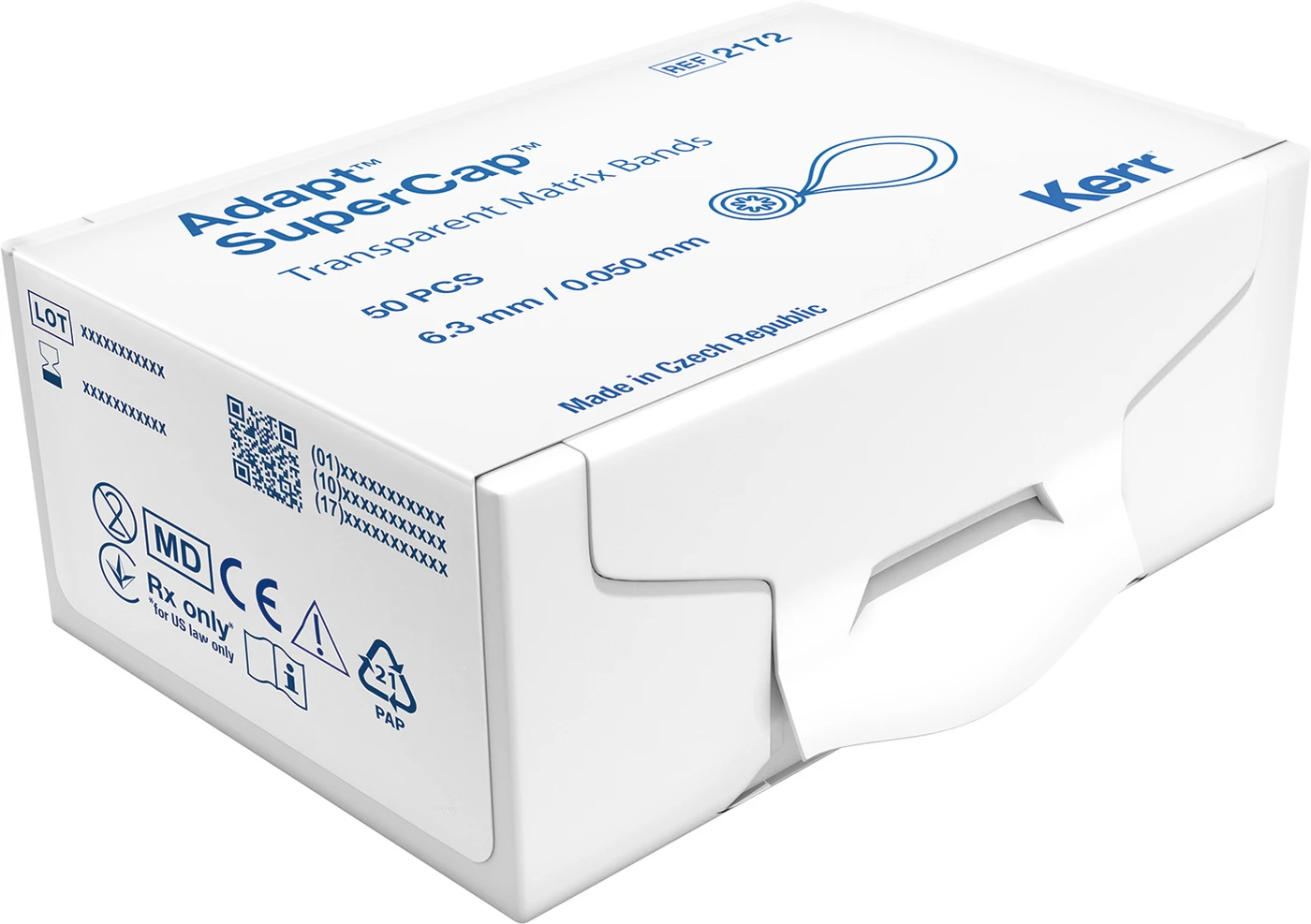 SuperMat® Packung 50 Adapter transparent Höhe 6,3 mm, Stärke 0,05 mm 