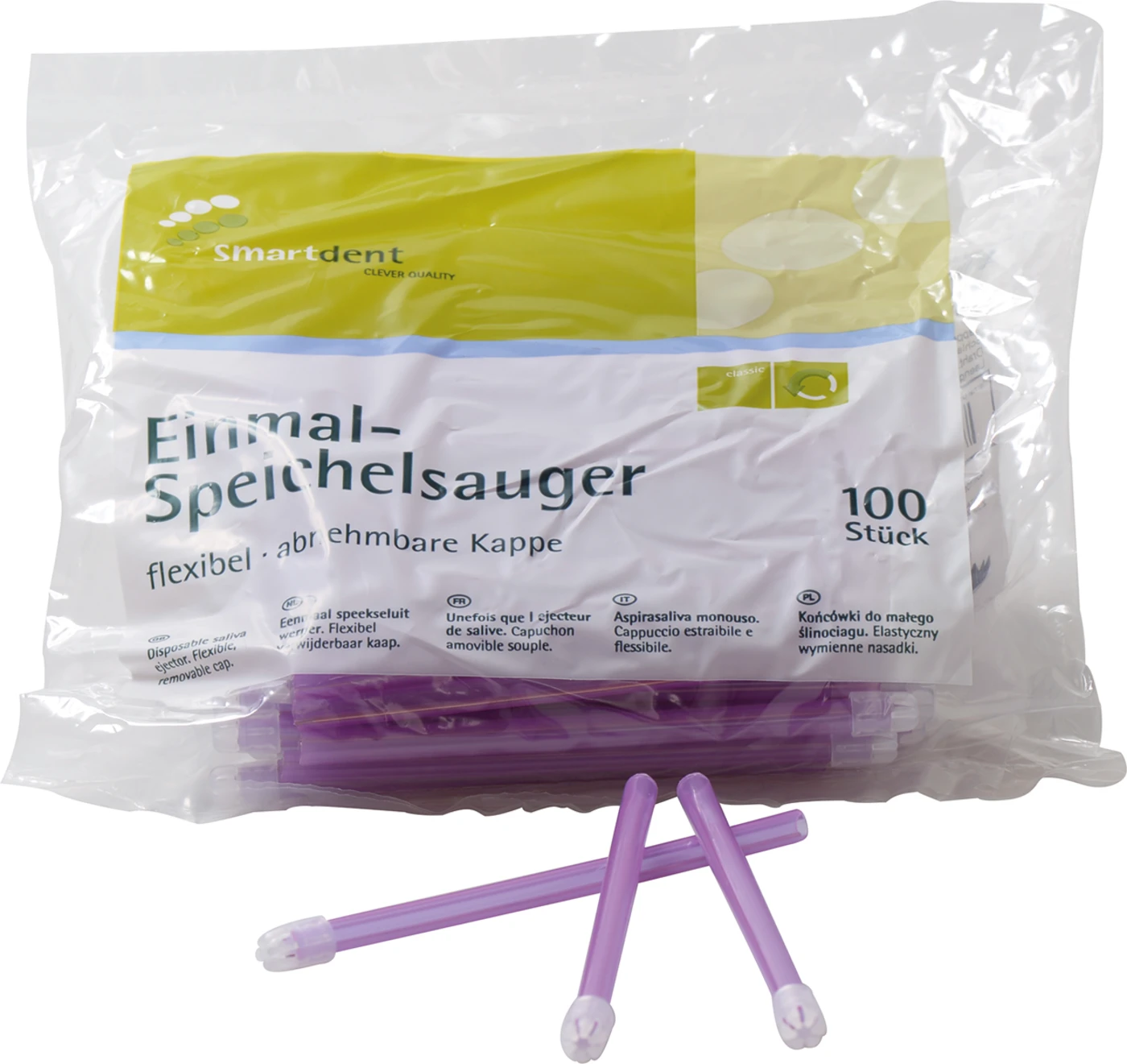 smart Speichelsauger Packung 100 Stück lila