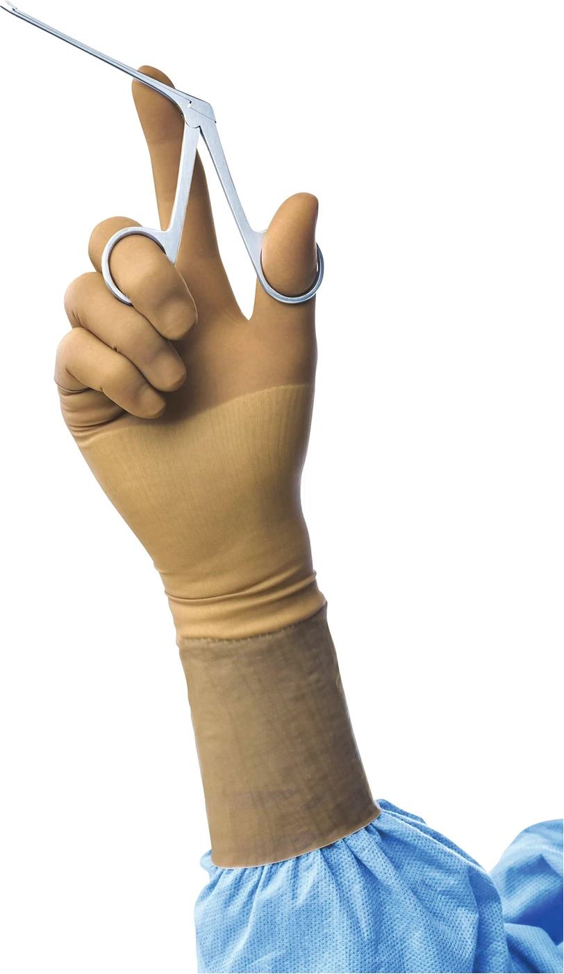 Gammex® Latex Sensitive Packung 50 Paar puderfrei, braun, Größe 7,5