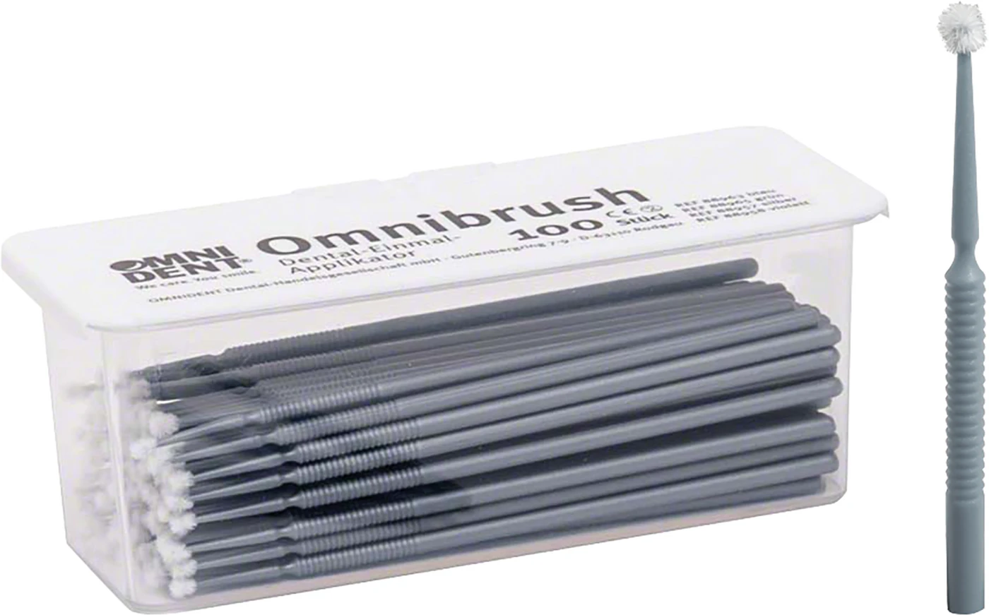 Omnibrush Packung 100 Stück silber