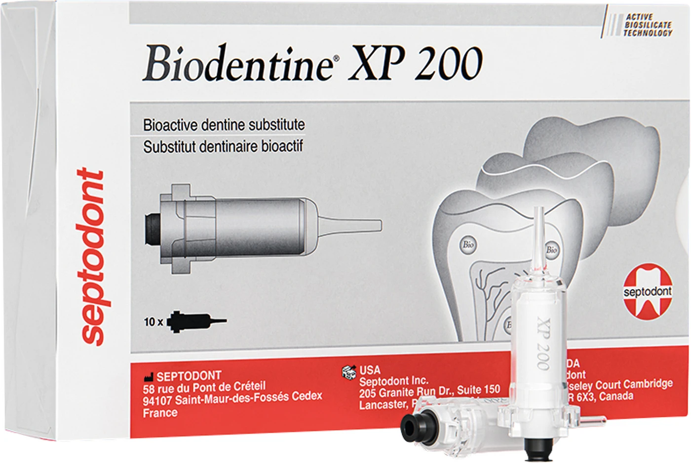 Biodentine™ XP Packung 10 Kartuschen XP 200 Biodentine™ XP Packung 10 Kartuschen XP 200