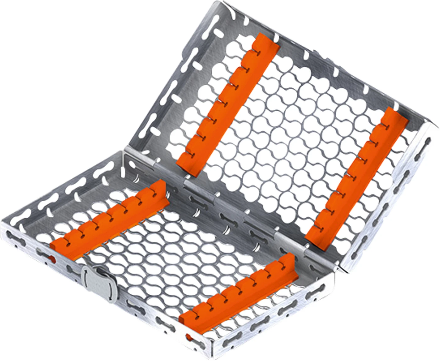 Galaxy Kassette Auto Grip Stück für 14 Instrumente, 18 x 10, orange
