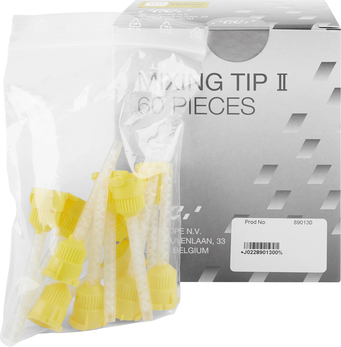 GC EXAMIX™ NDS MIXING TIPS Packung 60 Stück II gelb, Gr. SS