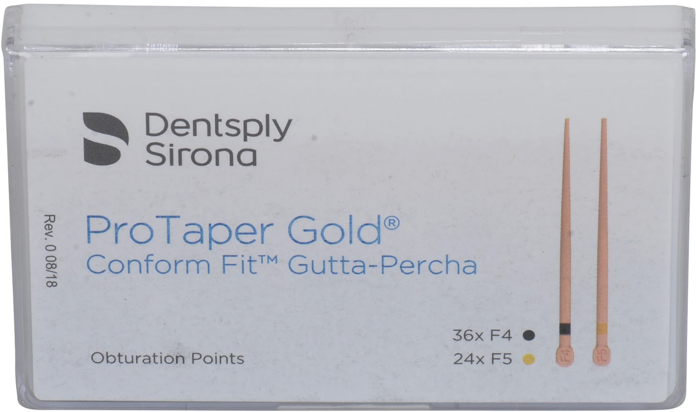 ProTaper Gold® Conform Fit™ Guttaperchaspitzen Packung 60 Stück F4/F5