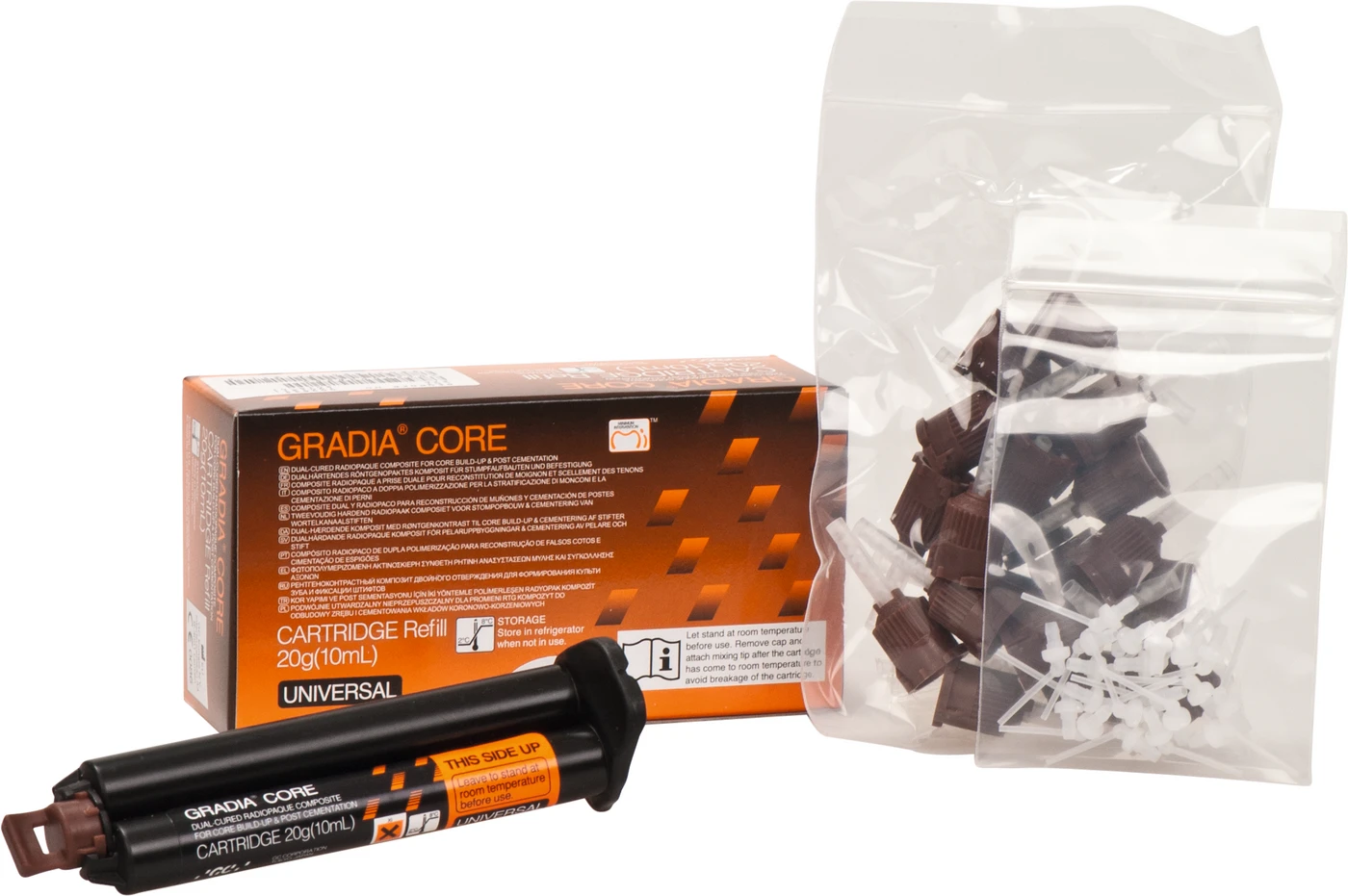 GC GRADIA® CORE Nachfüllpackung 10 ml Kartusche, Zubehör