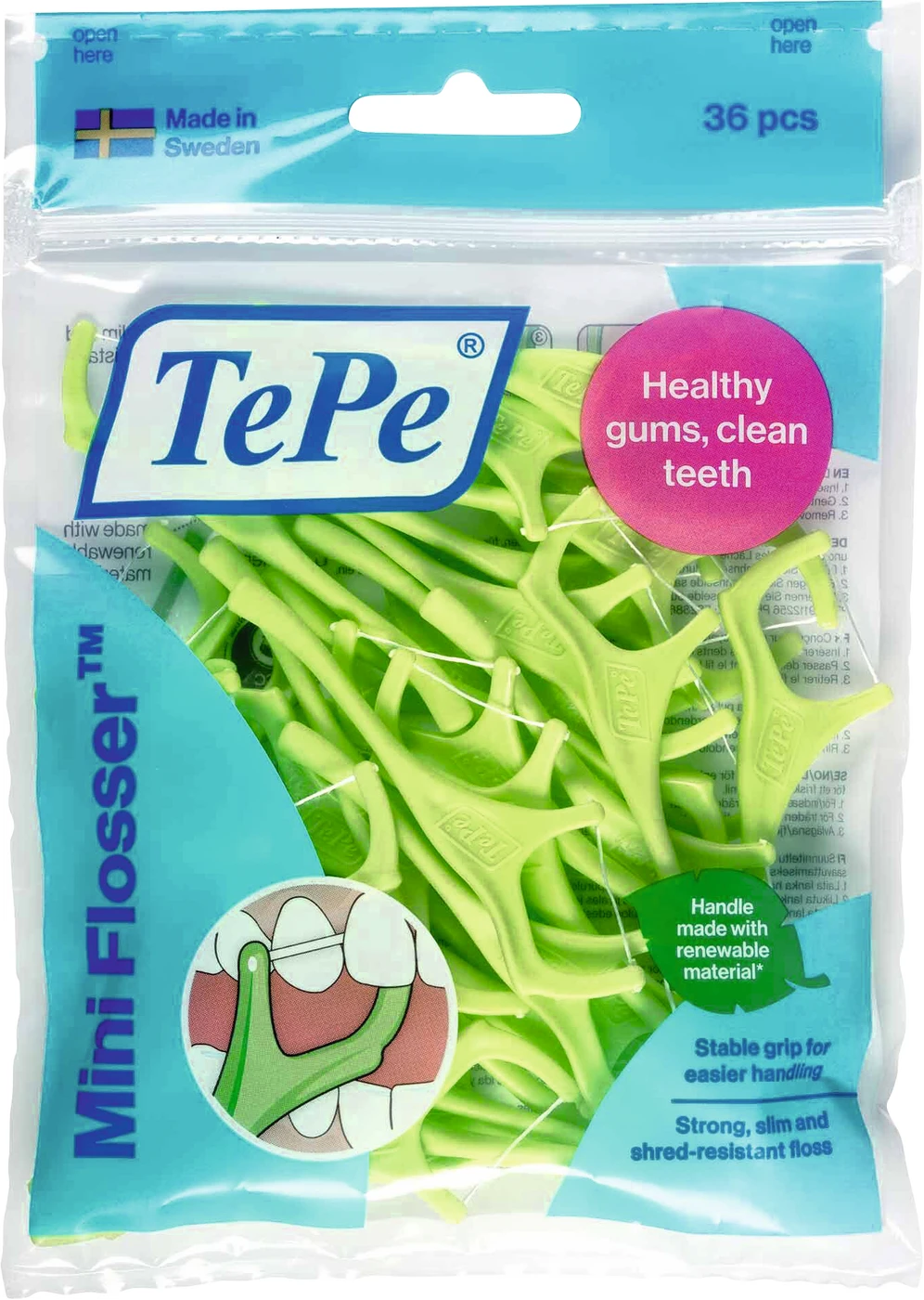 TePe GOOD Mini Flosser™ Packung 36 Stück grün