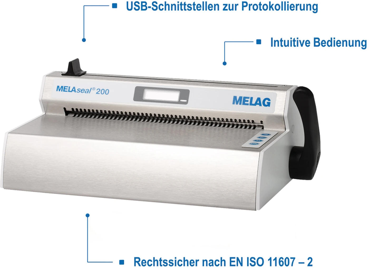 MELAseal® 200 Stück inklusive Handgriff, USB-Stick, Netzkabel, BA, Kalibrierzertifikat