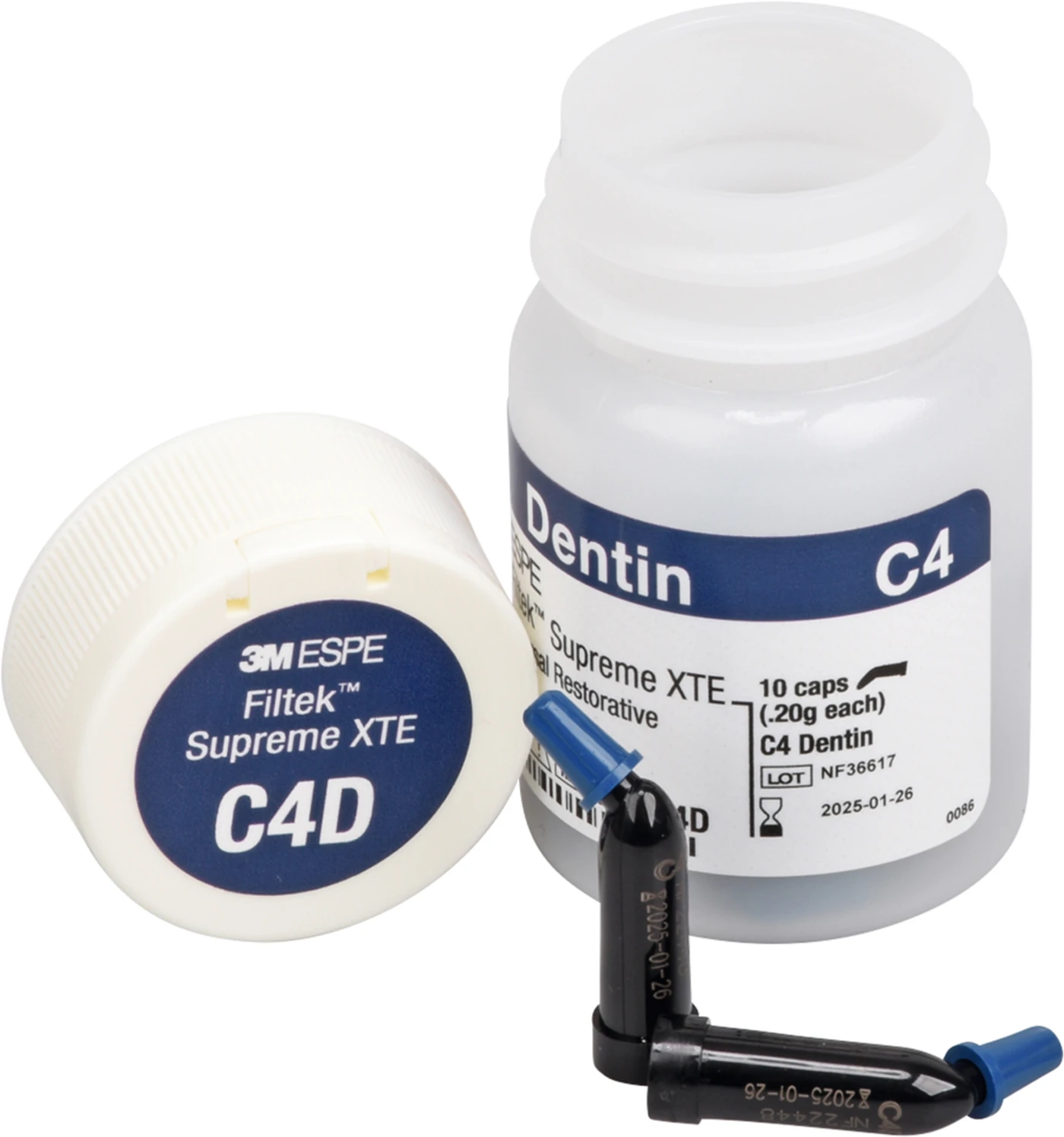 Filtek™ Supreme XTE Universal Packung 10 x 0,2 g Kapsel dentin C4 Filtek™ Supreme XTE Universal Packung 10 x 0,2 g Kapsel dentin C4