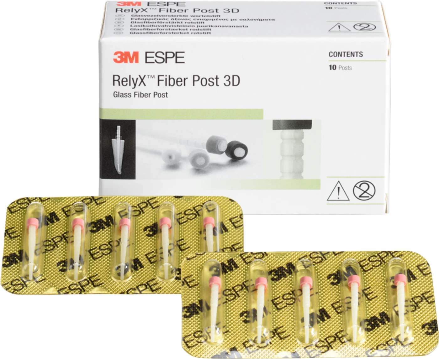 RelyX™ Fiber Post 3D Packung 10 Stück Größe 2 Ø 1,6 mm