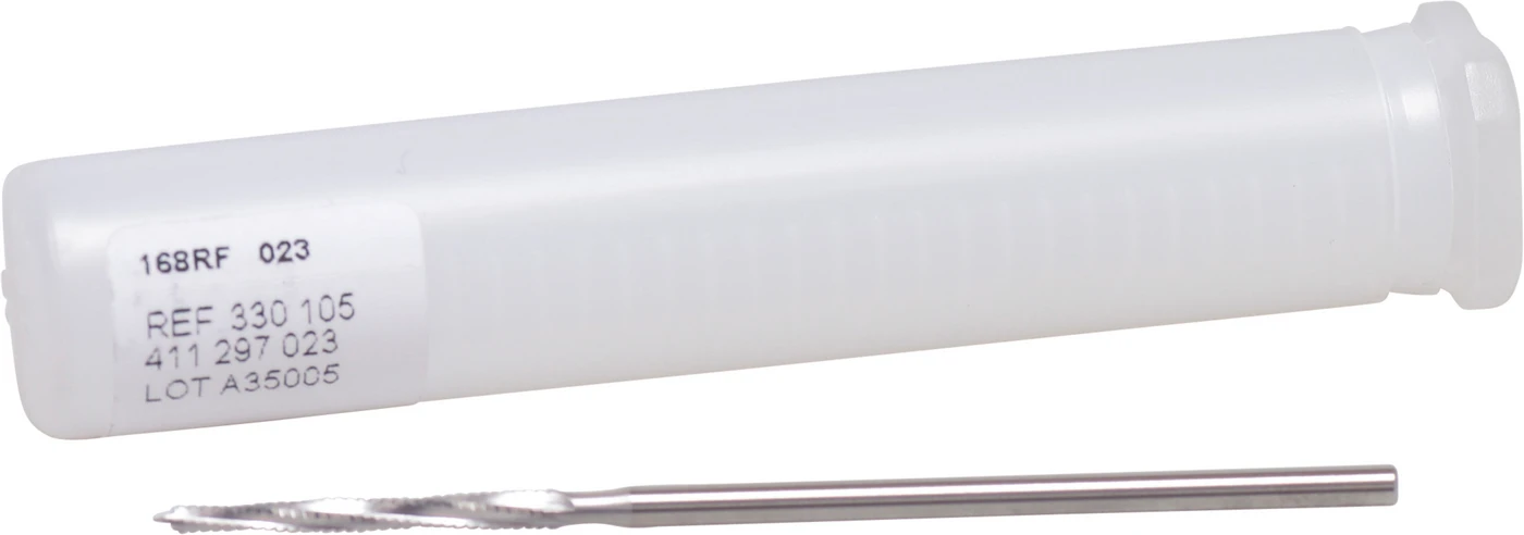 Chirurgie Fräser 168 Stück rostfreier Stahl (RF), HPL, Figur 411, 22 mm, ISO 023