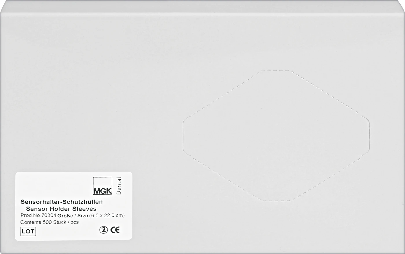 Hygiene Sensorhalter-Schutzhüllen Packung 500 Stück 6,5 x 22 cm