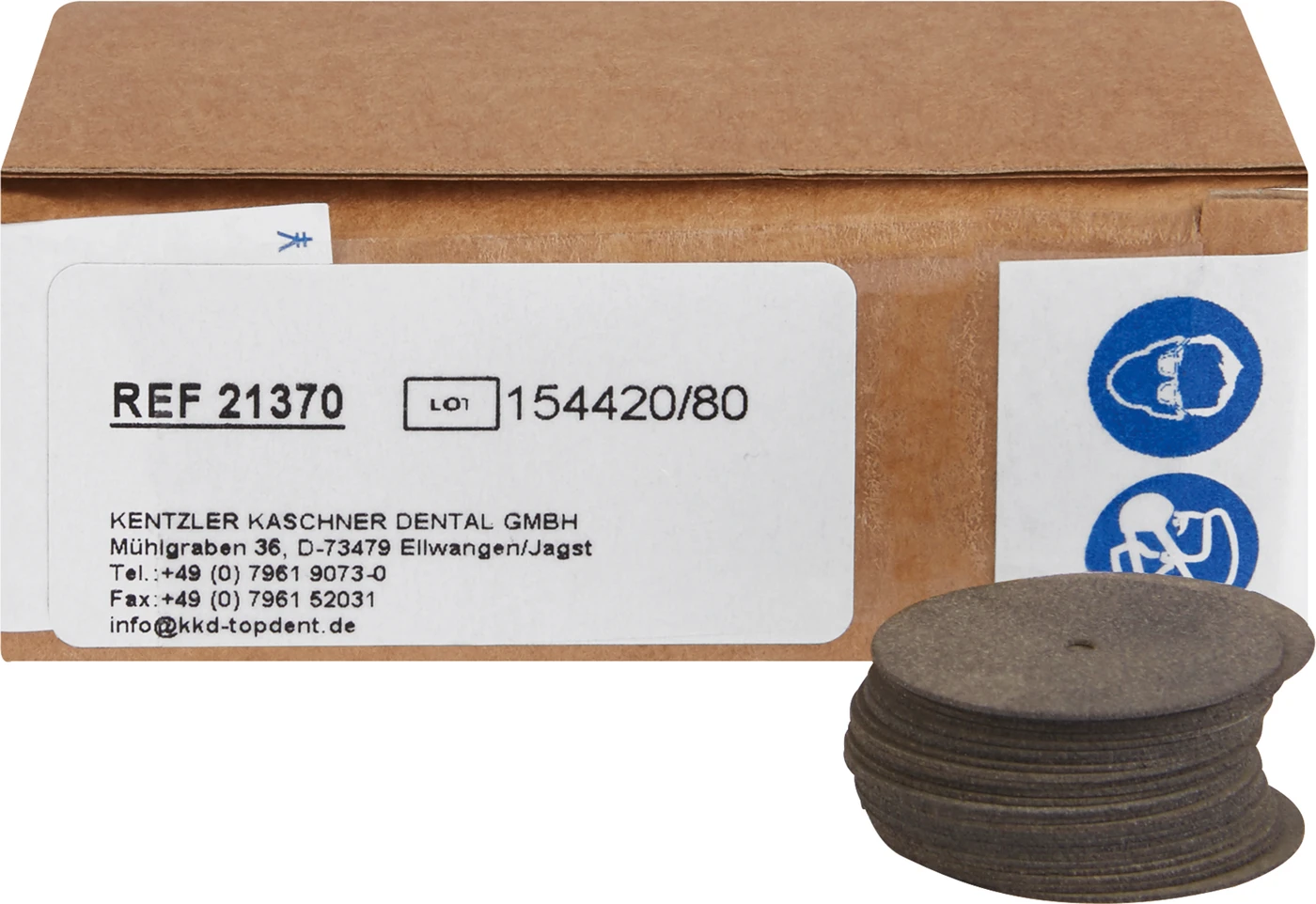 TOPDENT extradünne Trennscheiben Packung 25 Stück Ø 22 mm x 0,38 mm