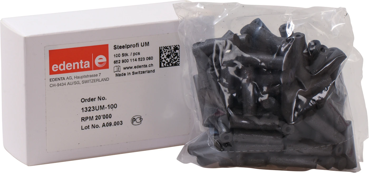 Steelprofi Packung 100 Stück unmontiert, schwarz, Figur 114, 22 mm, ISO 060