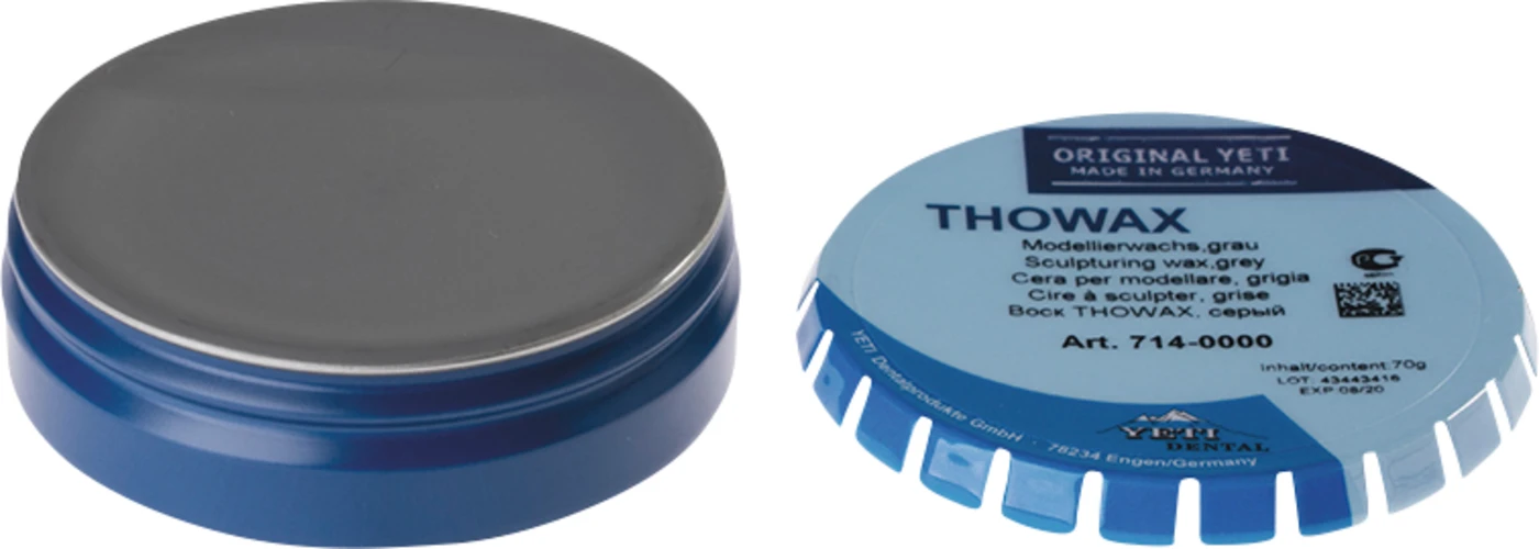 THOWAX Modellierwachs Dose 70 g grau