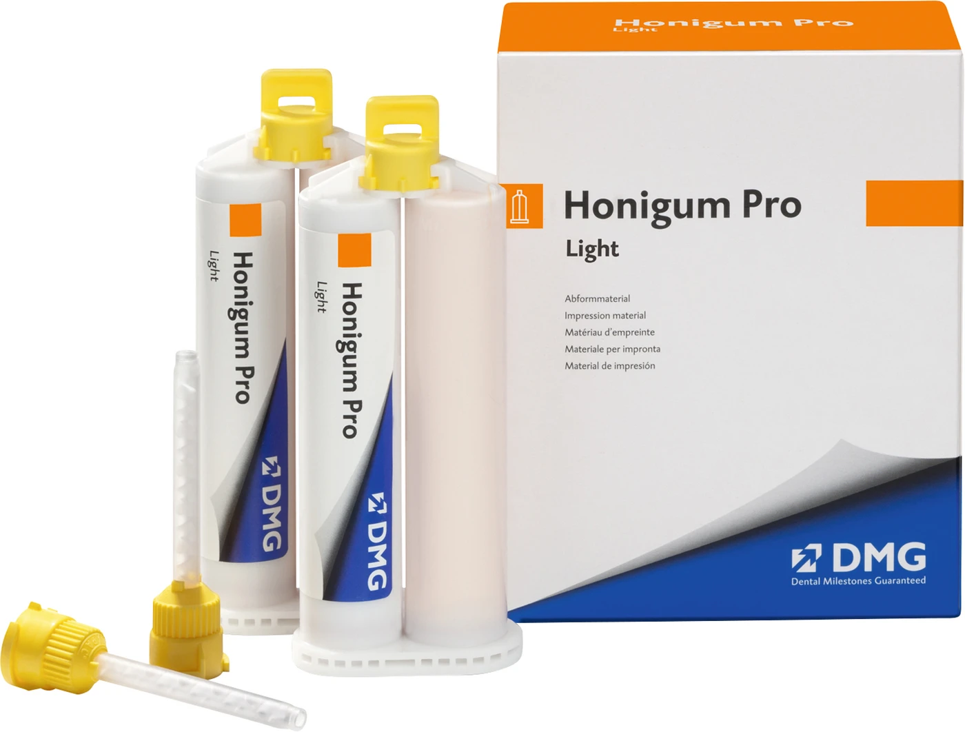 Honigum Pro Light Packung 2 x 50 ml Doppelkartusche, Zubehör Honigum Pro Light Packung 2 x 50 ml Doppelkartusche, Zubehör