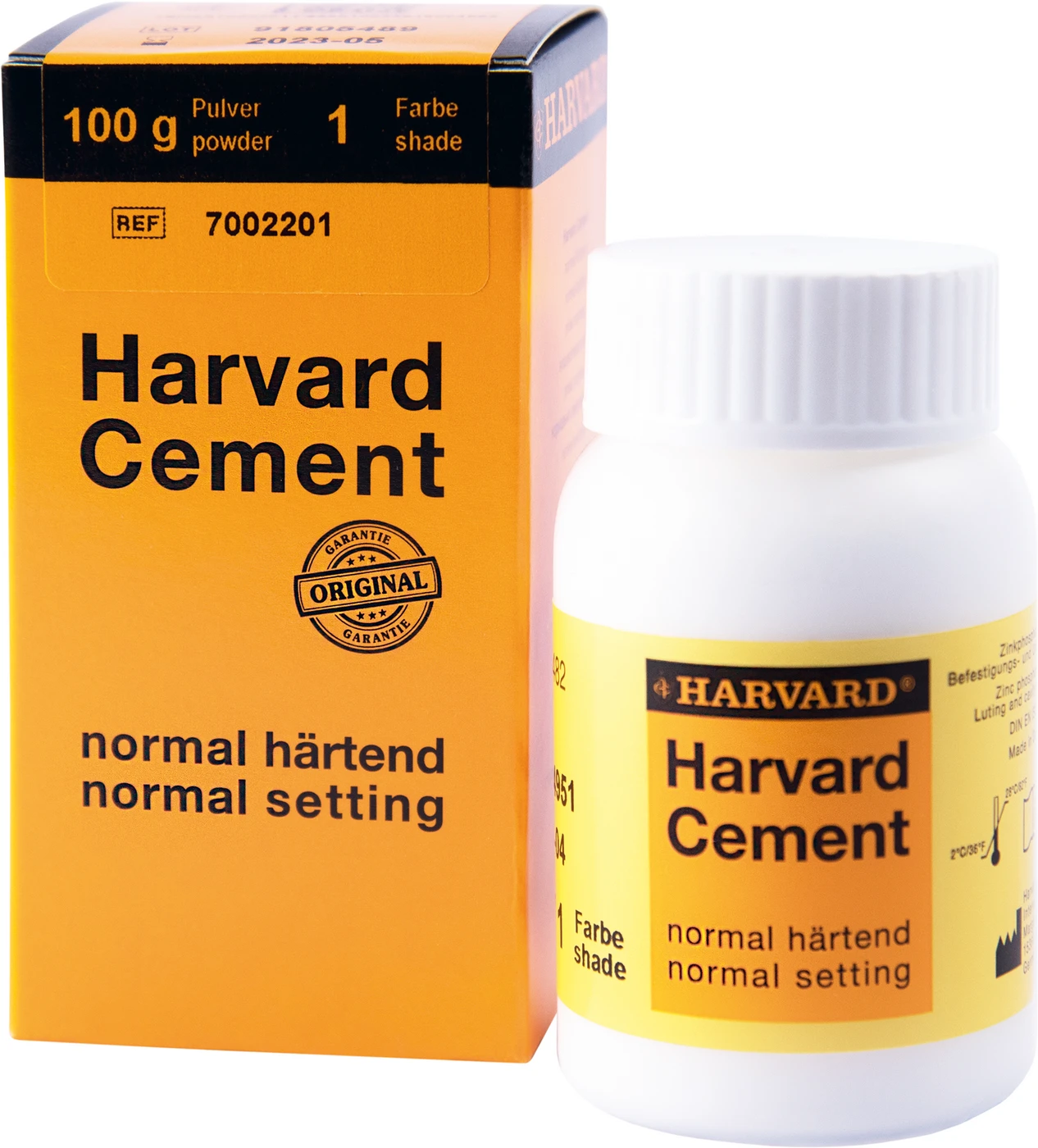 Harvard Cement normal härtend Pulver Klinikpackung 100 g Pulver 1 - weißlich