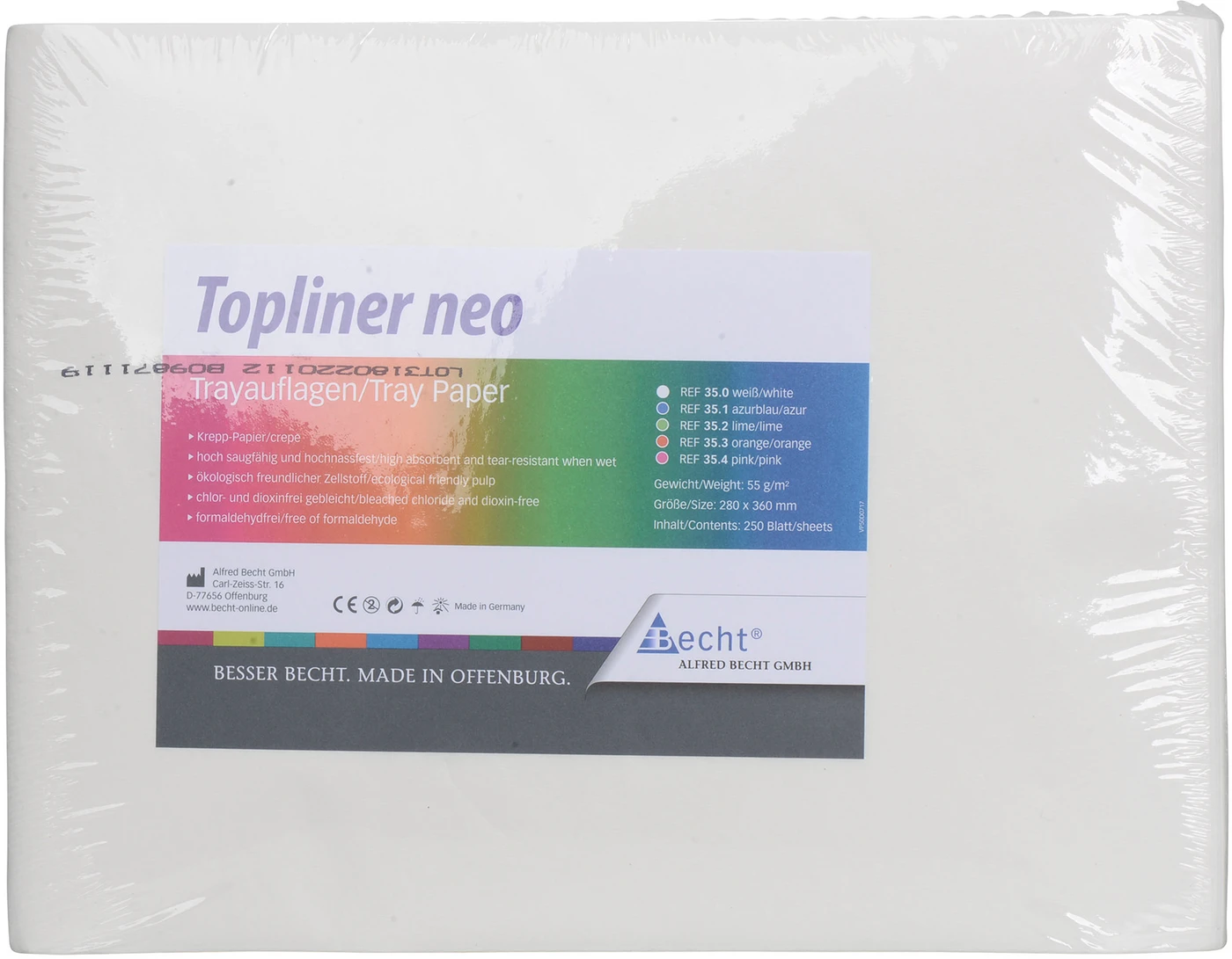 Topliner neo Packung 250 Stück 28 x 36 cm, weiß