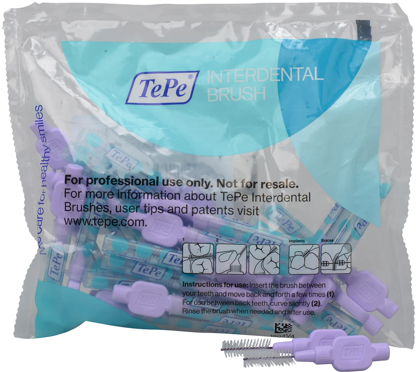 TePe® Interdentalbürsten Extra Soft Packung 25 Stück lila, Ø 1,1 mm TePe® Interdentalbürsten Extra Soft Packung 25 Stück lila, Ø 1,1 mm