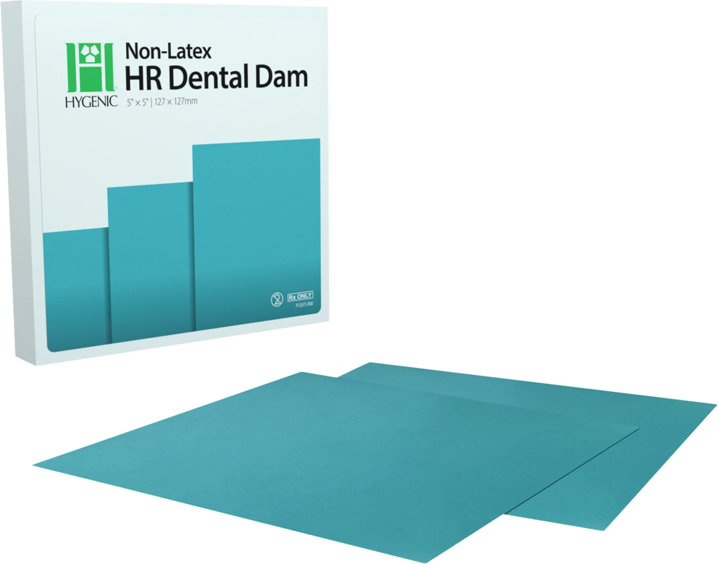 Hygenic HR Dental Dam Non-Latex Packung 15 Blatt 5"x 5" teal