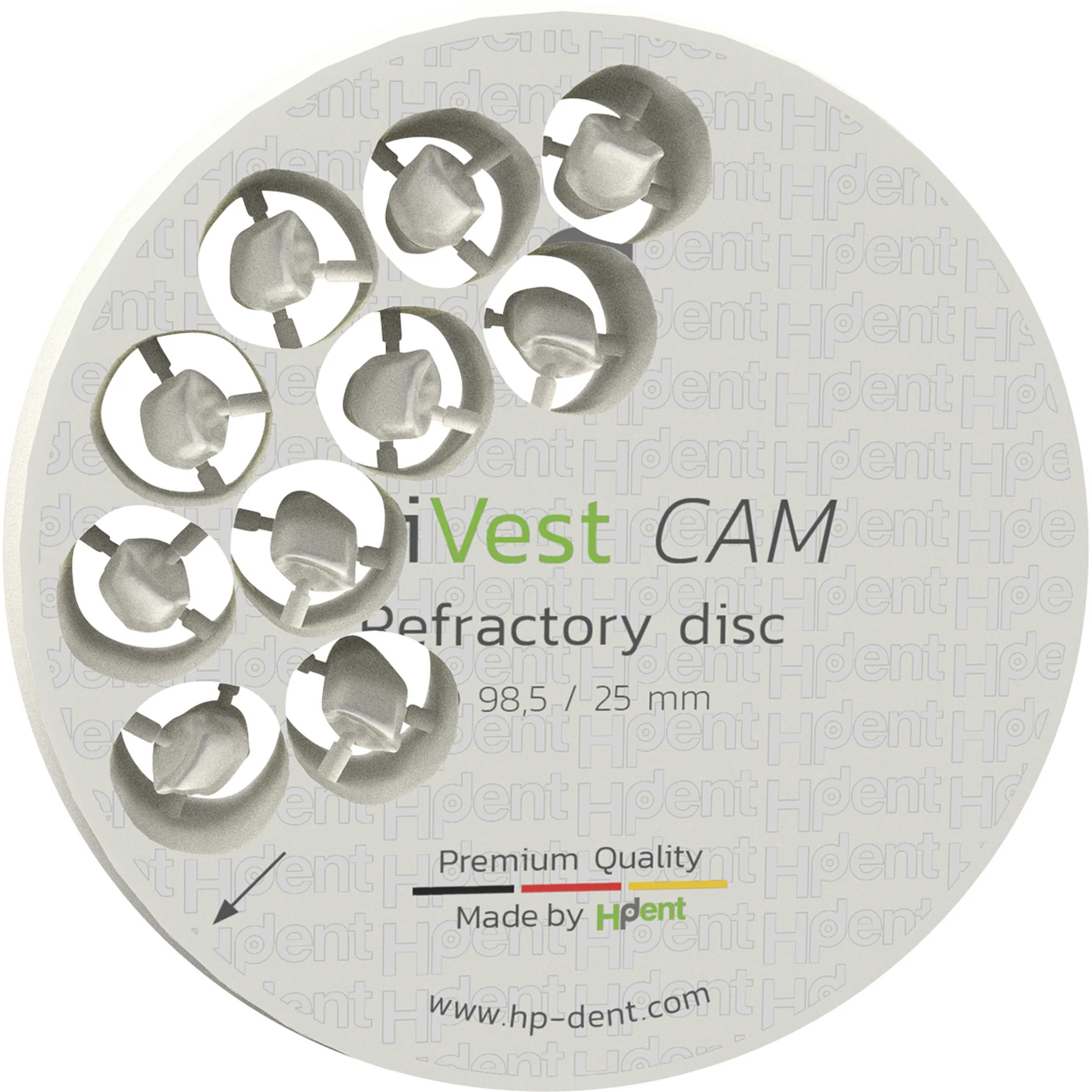 TriVest CAM Stück Disk Ø 98,5, 25 mm 