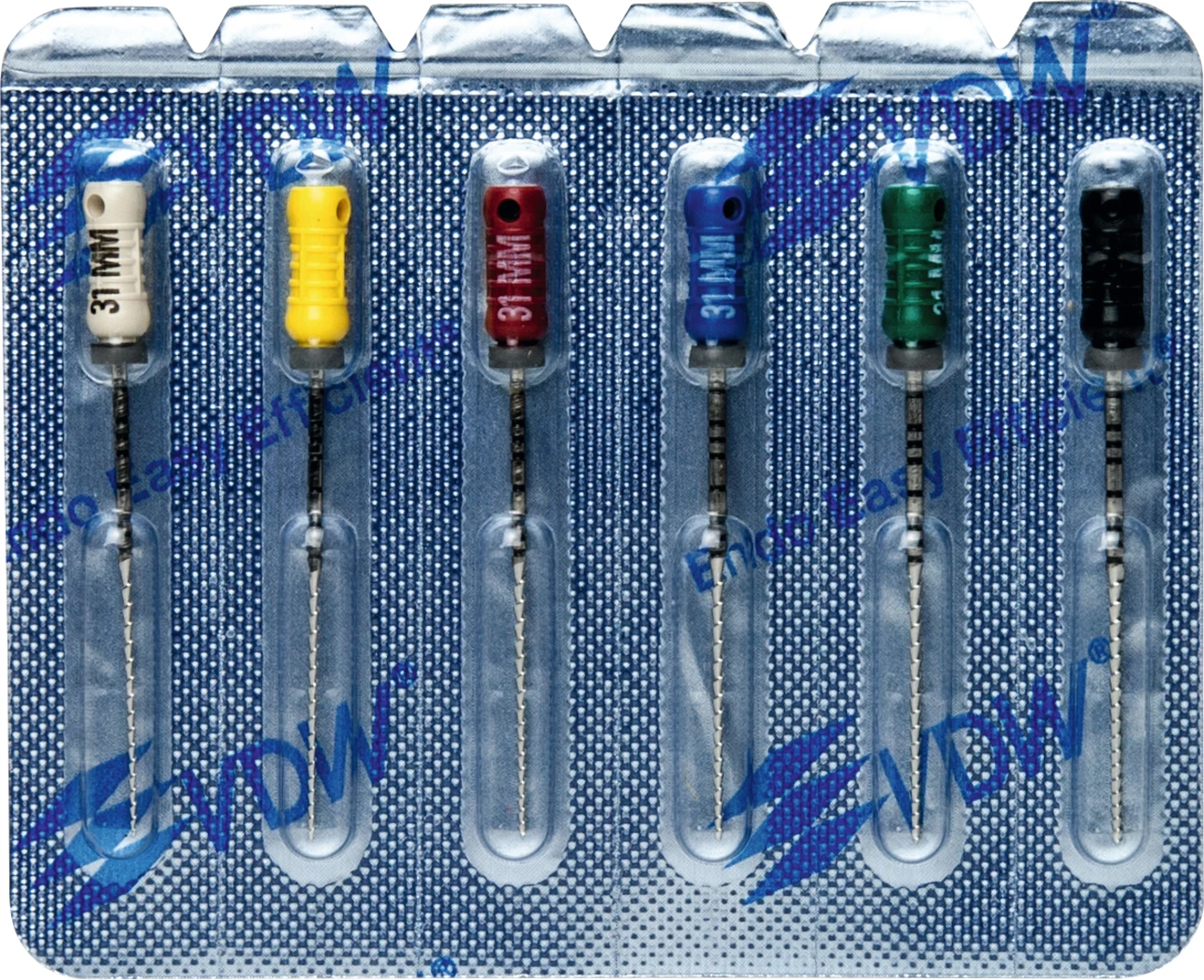 STERILE Hedstroem Feilen Sortiment 6 Stück 31 mm ISO 045-080