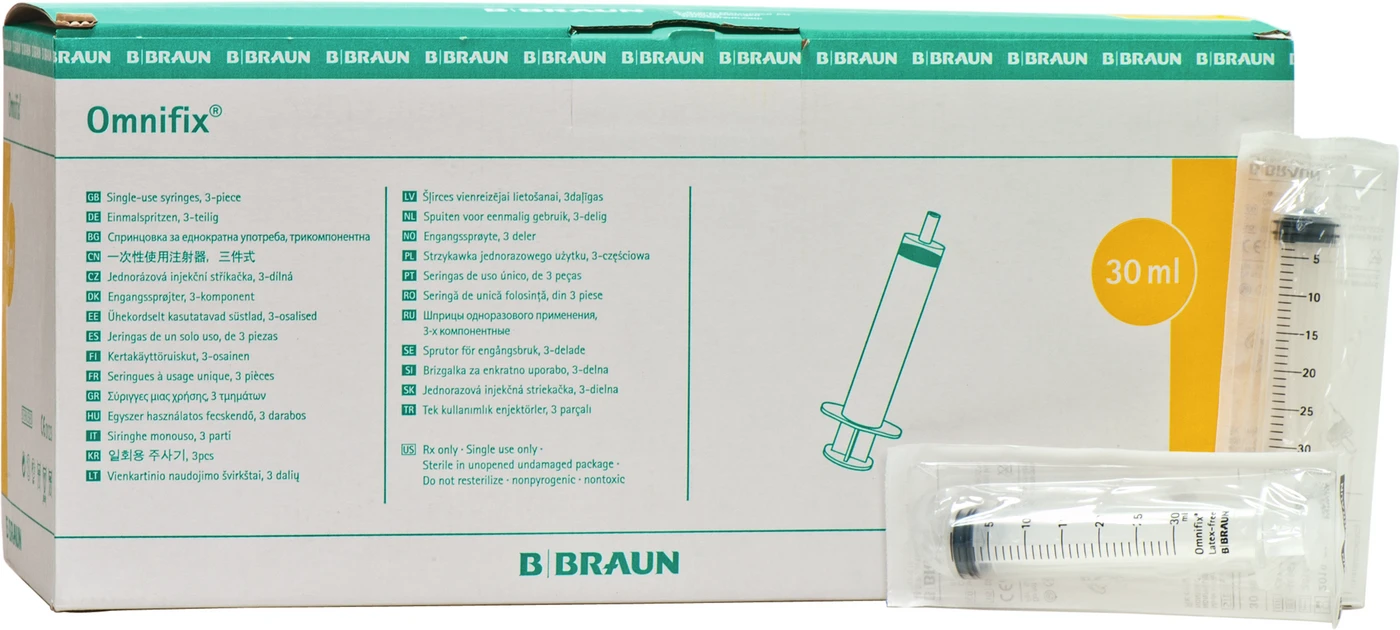 Omnifix®  Luer Solo Packung 100 Stück 30 ml
