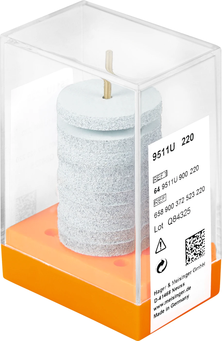 Universalpolierer 9511U Packung 10 Stück unmontiert, weiß, Figur 372, 3 mm, ISO 220