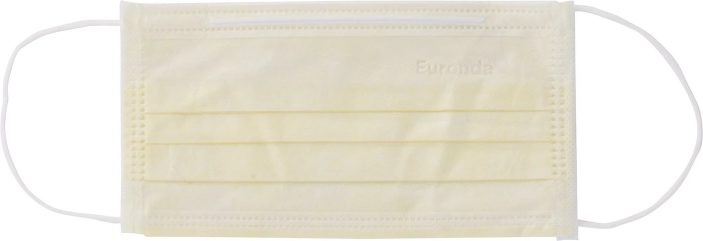 Monoart® Mundschutz Protection 3 Box 50 Stück mit Gummizug, gelb