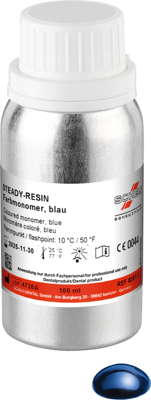 STEADY-RESIN Farbmonomere Flasche 100 ml blau