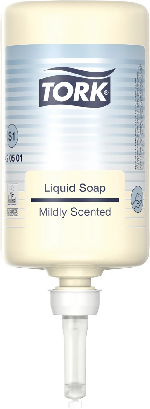 TORK® milde Flüssigseife S1 Kartusche 1 Liter, für S1 Flüssigseifensystem