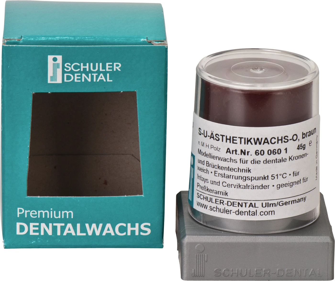 S-U-Ästhetikwachs Kegel 45 g Ästhetikwachs O, braun